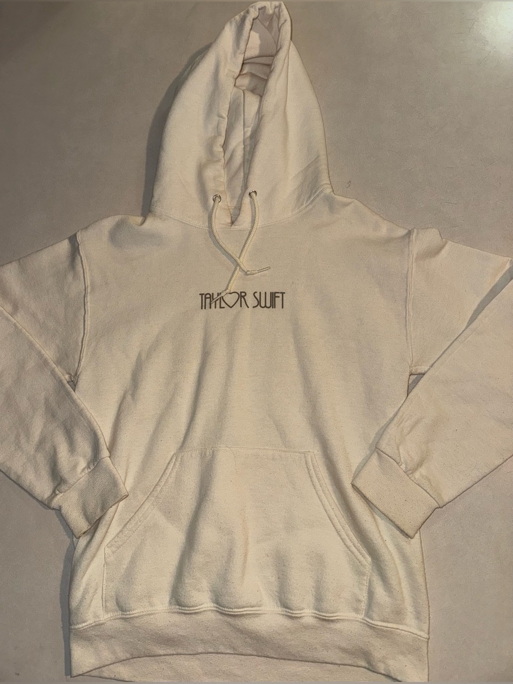 Taylor Swift The Eras Tour Concert Hoodie Small S Beige